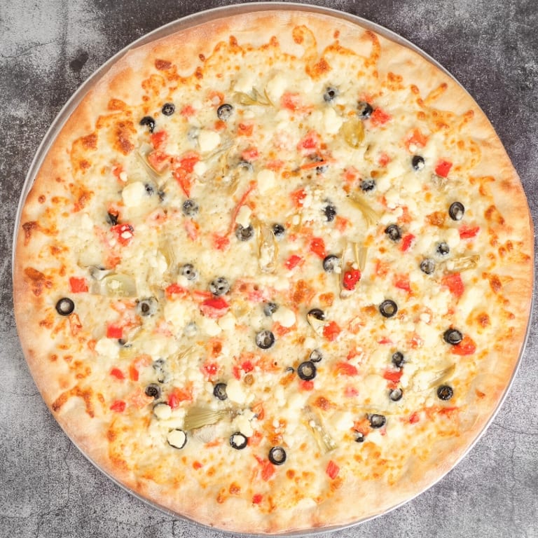 Delicious Greek Pizza Awaits